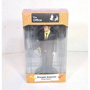 The Office Dwight Schrute Collectible Vinyl Figure Culturefly Figurine w/ Plant